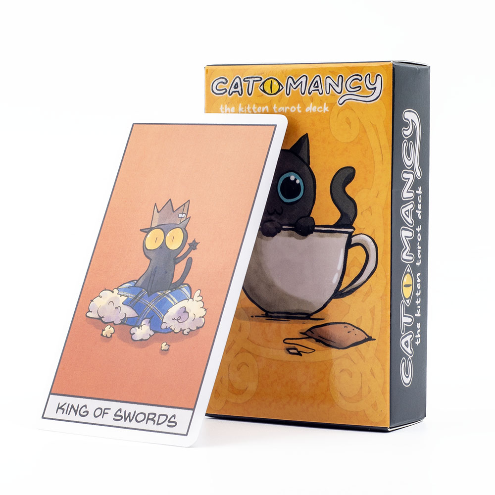 Board Game Of Life - Cat Mancy 子猫タロットデッキ ​​78 カード 英語版