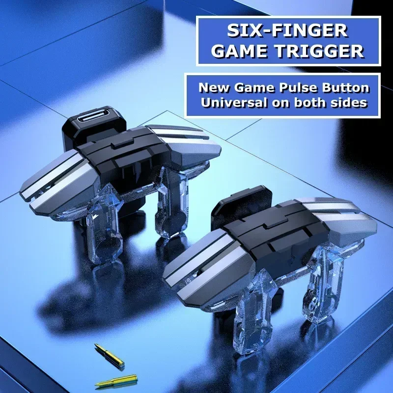 Board Game Android - JS65 携帯電話ゲームトリガー PUBG 照準射撃ゲームパッドジョイスティック 6 指食べるチキンアーティファクト補助