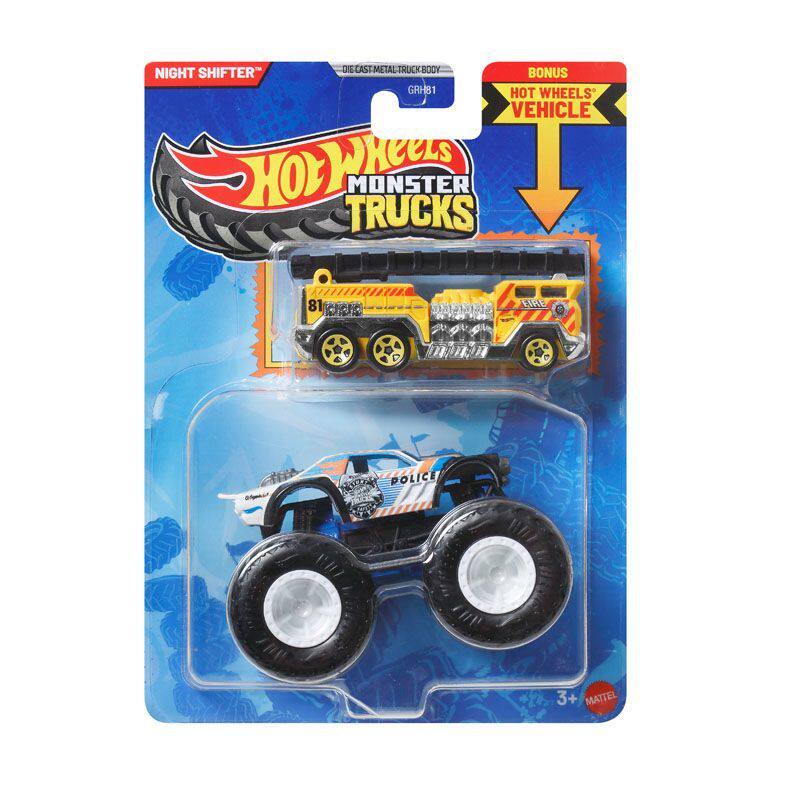 Hot Wheels Car Monster Trucks - 2026 ホットウィール カーズ モンスタートラック ナイトシフター メタルダイキャストモデルコレクション