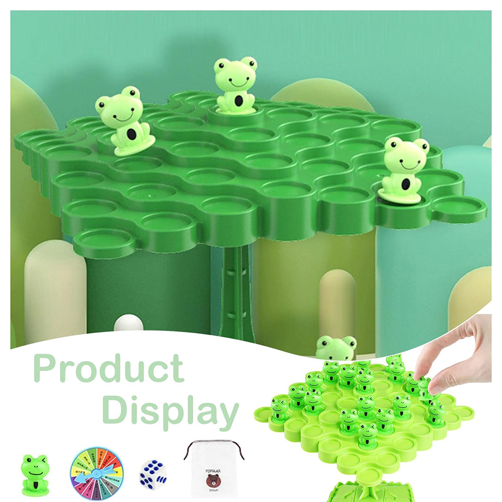 楽しいカエルバランスツリー子供モンテッソーリ数学おもちゃバラ - Board Game Live のレビューと価格